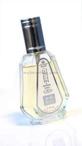 Арабски парфюм Al Rehab Blanc 50 мл  с аромат на дървесен флорален мускус  Ориенталски с 0% алкохол