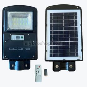 Соларна LED улична лампа Cobra 125W  IP65 за външно осветление на двор и градина със сензор