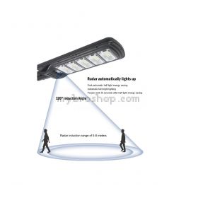 2броя LED Соларна улична лампа Cobra 375W Черна + Подарък Стойка в комплекта!