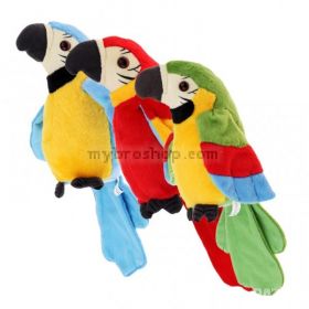 Интерактивна детска плюшена играчка Говорещ папагал 