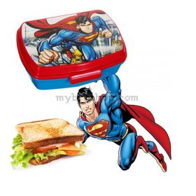 Кутия за храна, Superman, 500 мл, Син/Червен