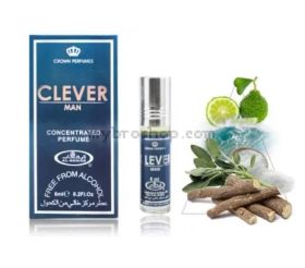 Арабско олио парфюмно масло Al Rehab CLEVER 6ml Аромат на цитросови пловове  и индийско орехче 0% алкохол