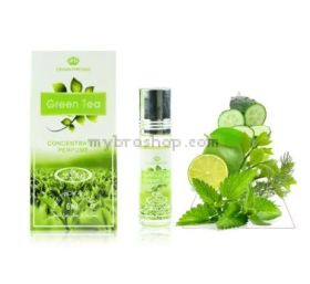 Дълготрайно арабско олио - масло Al Rehab GREEN TEA 6ml  Зелен чай  и цитрусови плодове 0% алкохол