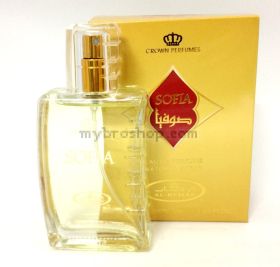 Дълготраен арабски парфюм  Al Rehab 50 ml SOFIA Аромат на лилии, рози, божури, лимонена трева 0% алкохол