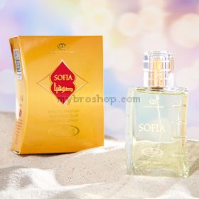 Дълготраен арабски парфюм  Al Rehab 50 ml SOFIA Аромат на лилии, рози, божури, лимонена трева 0% алкохол