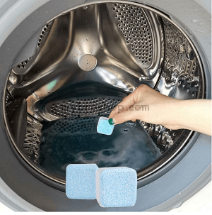 Таблетки за почистване на пералня, Пълно разтваряне, Премахване на миризми, Остатъци, 12 бр