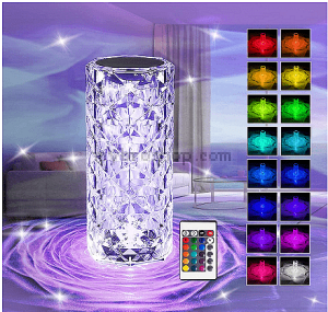 Кристална RGB лампа 6 вида яркост, Вградена батерия от 2000mAh