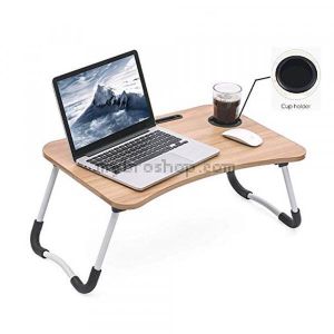 Сгъваема маса-бюро с поставка за чаша и таблет - телефон и екран