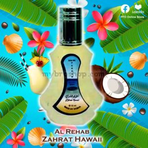 Дълготраен арабски парфюм  Al Rehab 35 ml ZAHRAT HAWAII Ягоди малини мед мускус ванилия 0% алкохол