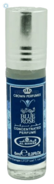 Арабско парфюмно масло от Al Rehab Blue rose 6 ml Роза, мускус, сандалово дърво и подправки 0% алкохол