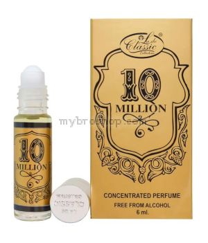 Арабско парфюмно масло от La De Classic 10 Million 6 ml Kехлибар, Kожа, сандалово дърво 0% алкохол