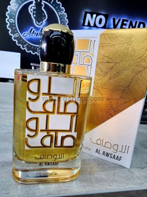 Луксозен aрабски парфюм Lattafa Perfumes   Al Awsaaf GOLD  100 мл пачули, мускус, кедър, тамян, дъбов мъх, тонка