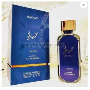 Луксозен aрабски парфюм Hayaati AL MALEKY  Lattafa Perfumes 100 мл Агарово дърво, Кедрово дърво, Амбра,Розмарин, Лавандула, Смола