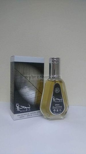 Арабски парфюм Najdia Silver от Ard Al Zaafaran 50 мл кедър, сандалово дърво, тютюн, кехлибар и мускус