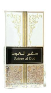 Арабски парфюм Safeer al OUD от Ard Al Zaafaran  50 мл Рози и пикантен шафран. сандалово дърво и пачули следват в сърдечната нотка