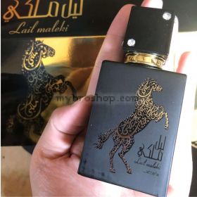 Луксозен aрабски парфюм Lattafa Perfumes Lail Maleki 100 мл гардения, жасмин, тубероза, карамфил, водни лилии , смирна, амбра, тамян, уд