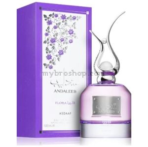 Луксозен aрабски парфюм  Andaleeb Flora от Asdaaf 100 мл Лавандула, Жасмин , Сандалово дървои и плодови нотки