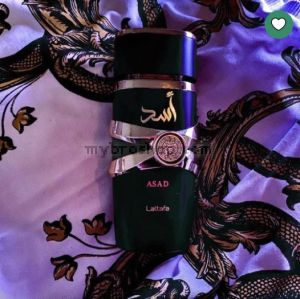 Луксозен арабски парфюм ASAD от Lattafa 100ml Тютюн , кафе, пачули, ирис ,кехлибар, ванилия, дърво, бензоин, лабданум