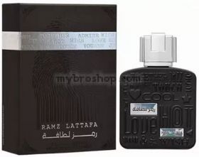 Луксозен арабски парфюм Ramz Silver Edition от Lattafa 100ml ванилия, зърна тонка, гуаяково дърво - Ориенталски аромат 0% алкохол