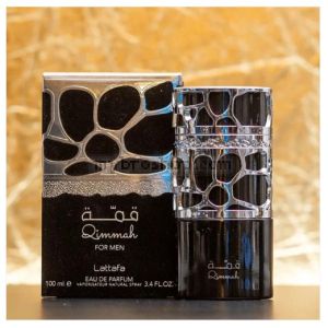 Луксозен aрабски парфюм Lattafa Perfumes  Qimmah Silver Мъже 100 мл  Ванилия, ветивер и пачули,  агар и кедрово дърво 