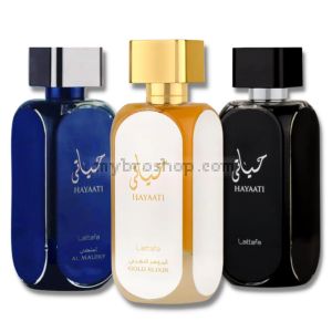 Луксозен aрабски парфюм Hayaati AL MALEKY  Lattafa Perfumes 100 мл Агарово дърво, Кедрово дърво, Амбра,Розмарин, Лавандула, Смола