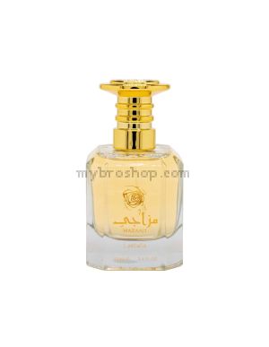 Луксозен aрабски парфюм Mazaaji GOLD от Lattafa Perfumes  100 мл рози, флорални нотки, жасмин ,бял мускус