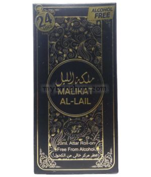 Ориенталскo парфюмно масло Malikat Al Lail 20ml кехлибар, опопонакс, тамян, кожа, уд, пачули, сандалово дърво