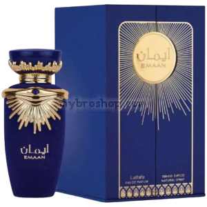 Луксозен арабски парфюм Emaan от Lattafa 100ml Цитрус, жасмин, орех, мускус, ванилия, пачули