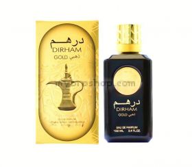 Луксозен арабски парфюм DIRHAM GOLD от MANASIK 100ml Цитросови плодове бергамот, сандалово дърво, ветивер 0% алкохол