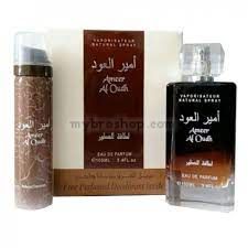 Луксозен арабски парфюм  Ameer Al Oudh от Lattafa 100ml Захар, дървесни нотки, лабданум, уд, ванилия