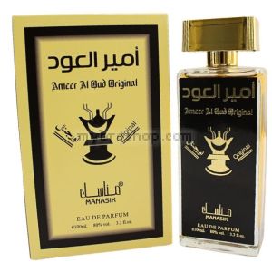 Луксозен парфюм Ameer Al Oud Original комплект  от MANASIK 100ml + 200мл  кехлибар, опопонакс, тамян, кожа, уд, пачули, сандалово дърво