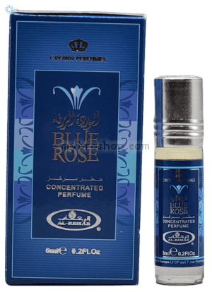 Арабско парфюмно масло от Al Rehab Blue rose 6 ml зюмбюл, нарцис, роза  ,ванилия и мускус , кехлибар, дъбов мъх, сандалово дърво