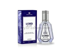 Дълготраен арабски парфюм  LORD Blue на Al Rehab 50 ml  дървесни нотки, пачули, гваяково дърво