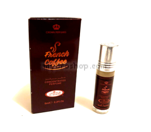 Арабско олио парфюмно масло French Coffee  от Al Rehab  6 ml ветивер и дървесни нотки  шафран мускус, орхидея, лилия, ванилия 