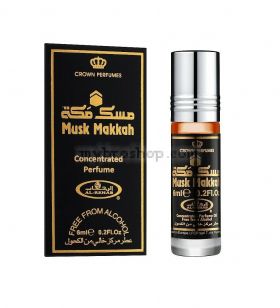 Арабско олио парфюмно масло Al Rehab Musk Makkah 6ml  оуд, билки, кехлибар, топъл мускус, сандалово дърво 