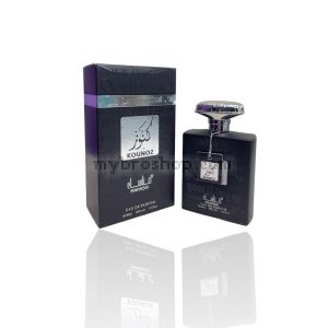 Луксозен парфюм  KOUNOZ BLACK от Manasik  100 ml Лабданум, захар, кожа, индийско орехче.
