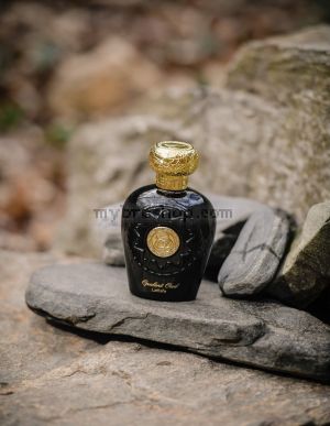 Луксозен aрабски парфюм Lattafa Perfumes  OPULENT OUD 100 мл  бял мускус, кедрова смола, ела смола, кехлибар,лимон,  шафран