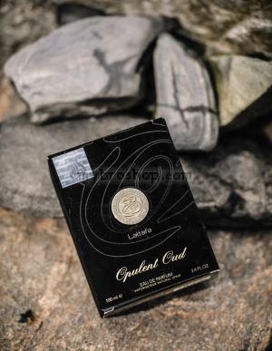 Луксозен aрабски парфюм Lattafa Perfumes  OPULENT OUD 100 мл  бял мускус, кедрова смола, ела смола, кехлибар,лимон,  шафран