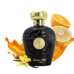 Луксозен aрабски парфюм Lattafa Perfumes  OPULENT OUD 100 мл  бял мускус, кедрова смола, ела смола, кехлибар,лимон,  шафран