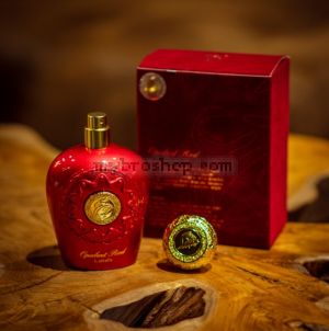 Луксозен aрабски парфюм Lattafa Perfumes  OPULENT RED 100 мл  Ванилия, бяло цвете, кехлибар,топла пикантна, тубероза, цитрус
