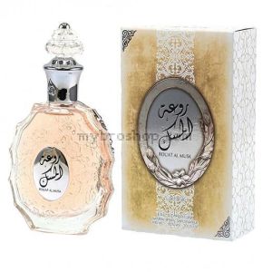 Луксозен арабски парфюм Rouat Al Musk  от Lattafa 60ml  Мандарина Къпина Портокалов цвят Сушени плодове