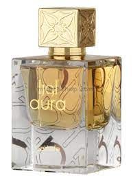 Луксозен арабски парфюм  Aura  от Lattafa 60ml Сандалово дърво, ванилия
