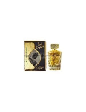 Луксозен aрабски парфюм Lattafa Perfumes SHEIKH AL SHUYUKH  LUXE  EDITION 30 мл кехлибар, ванилия, амброксан, дървесни нотки