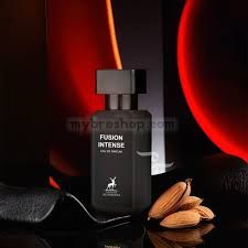 Луксозен aрабски парфюм FUSION INTENSE  на Maison Alhambra 80 мл Амбър, Бяла дървесина, Зърна тонка, Кашмеран, Кожа