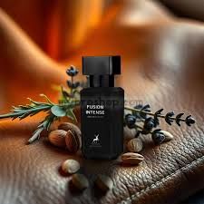 Луксозен aрабски парфюм FUSION INTENSE  на Maison Alhambra 80 мл Амбър, Бяла дървесина, Зърна тонка, Кашмеран, Кожа