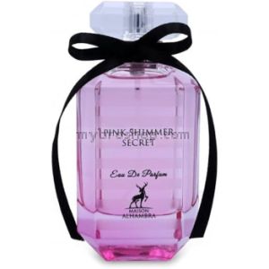 Луксозен aрабски парфюм  PINK SHIMMER SECRET 100ML на Maison Alhambra 100 мл  жасмин, момина сълза, орхидея, божур, червени горски плодове
