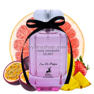 Луксозен aрабски парфюм  PINK SHIMMER SECRET 100ML на Maison Alhambra 100 мл  жасмин, момина сълза, орхидея, божур, червени горски плодове