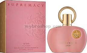 Луксозен aрабски парфюм Supremacy Pour Femme  от AFNAN 100 мл мускус и кехлибар, водни и дървесни нотки 