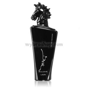 Луксозен арабски парфюм  Maahir BLACK EDITION от Lattafa   100ml  Кяра олибанум, ирис, смирна, лабданум, ванилия, кехлибар