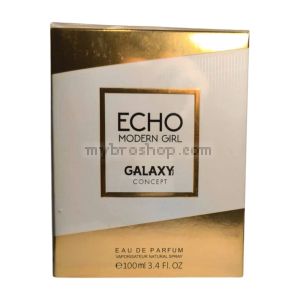 ДУБАЙСКИ  парфюм ECHO MODERN GIRL  от GALAXY PERFUMS 100 ml бял мускус, мадагаскарска ванилия, вирджински кедър